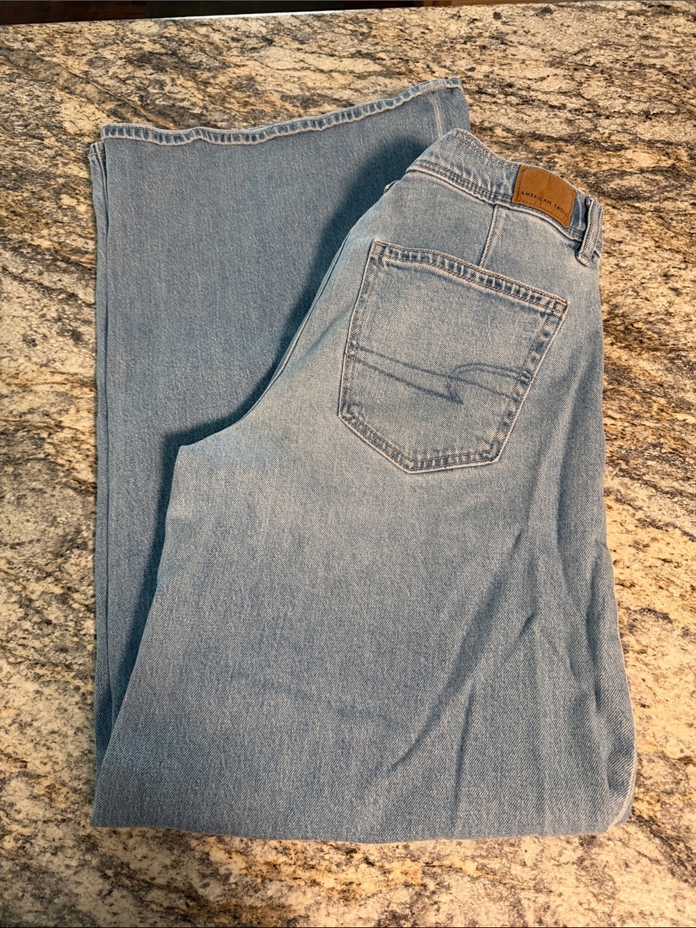 American Eagle Outfitters Light Blue Wide Leg Jeans